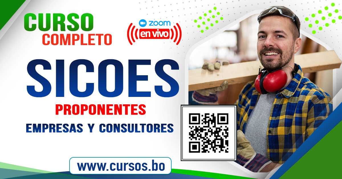 Curso Completo SICOES e INFOSISCON DS 4453 - RM 021  para Empresas -En vivo  por ZOOM